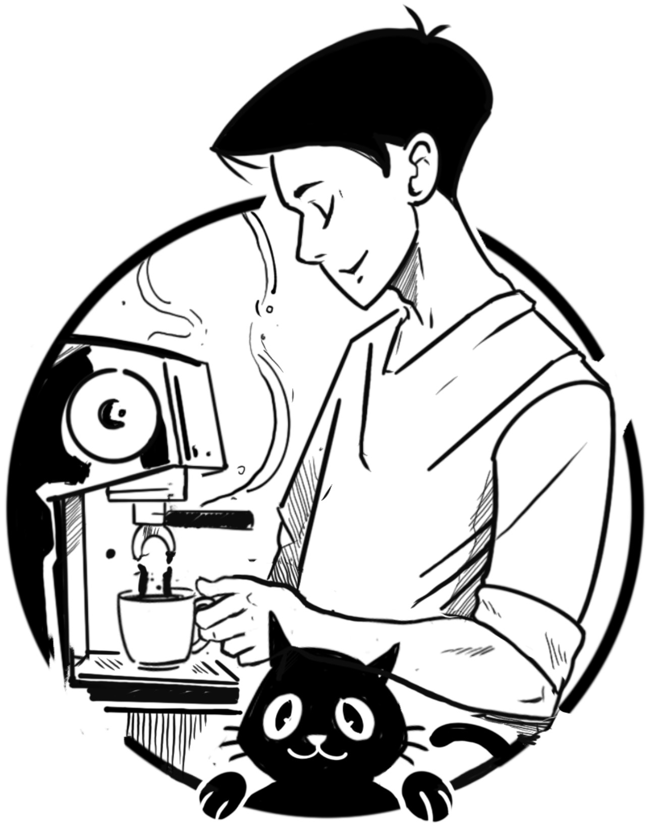 Nine Lives Roast — Peru label